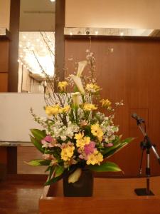 演台装花｜「はなゆう」　（石川県小松市の花キューピット加盟店 花屋）のブログ